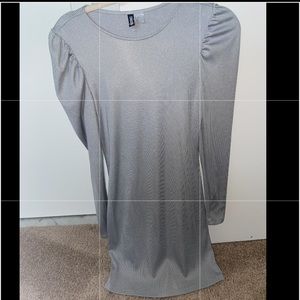 Baby blue silky dress